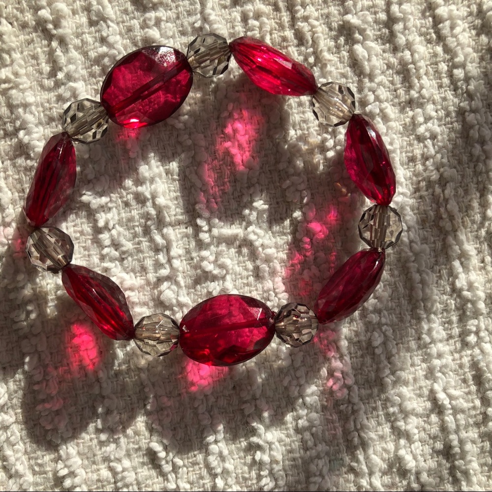 Garnet faceted bracelet— fantastic sparkle - Picture 2 of 3
